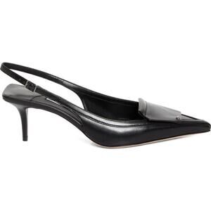 Jimmy Choo NIB Frances Pointed Toe Slingback in Black Size 41